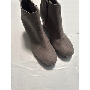 Rampage Wedge Heel Ankle Booties Casual Everyday Boots Taupe Size 9